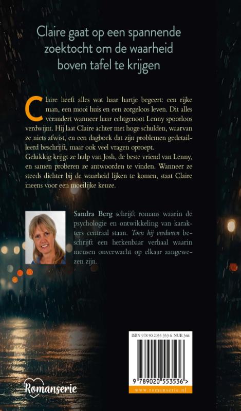 Toen hij verdween achterkant