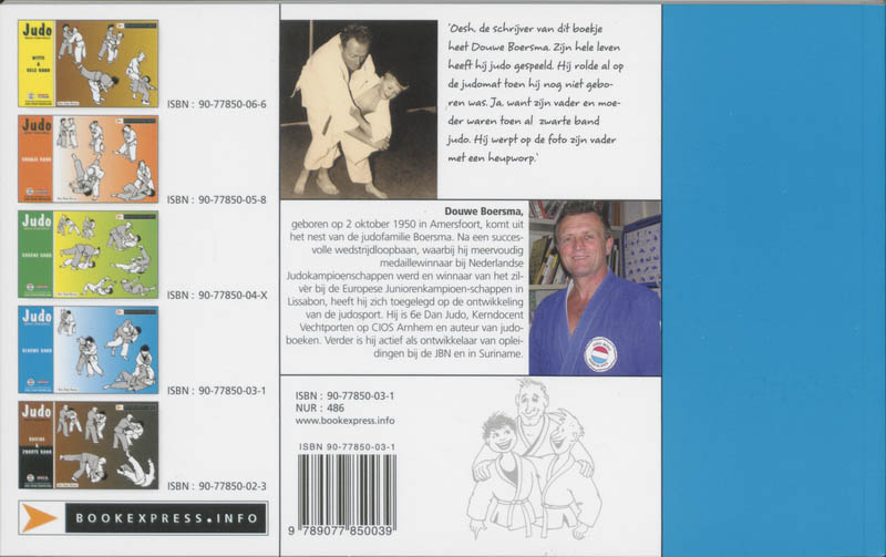 Boek Judo Beeld Voor Beeld Blauw achterkant