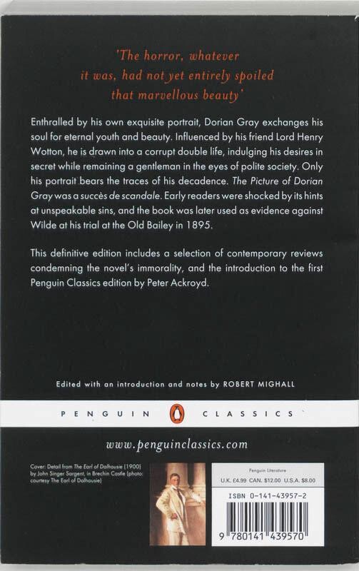 Penguin Classics: Picture Of Dorian Gray achterkant