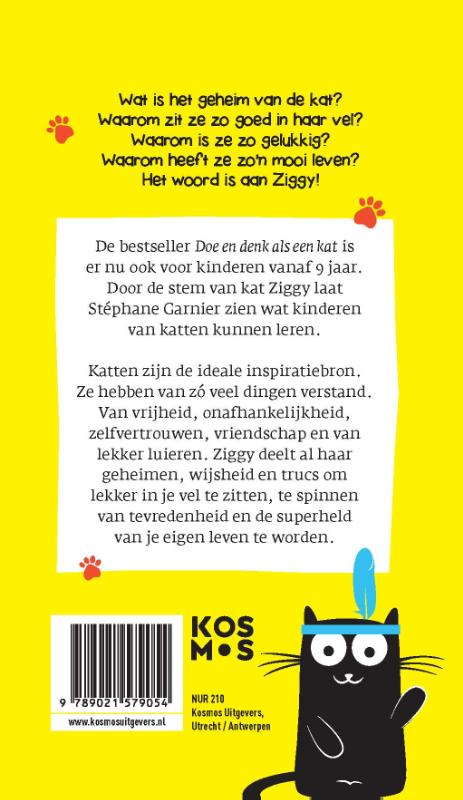 Doe en denk als een kat voor kids / Doe en denk als-serie achterkant