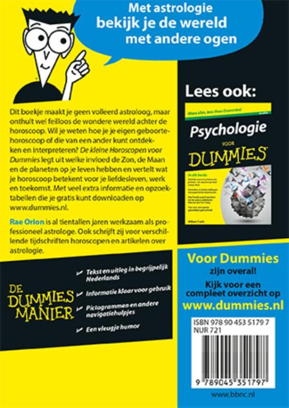 De kleine Horoscopen voor Dummies / Voor Dummies achterkant