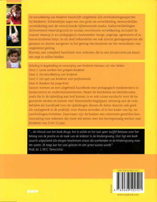 Scholing in begeleiding en verzorging van kinderen achterkant