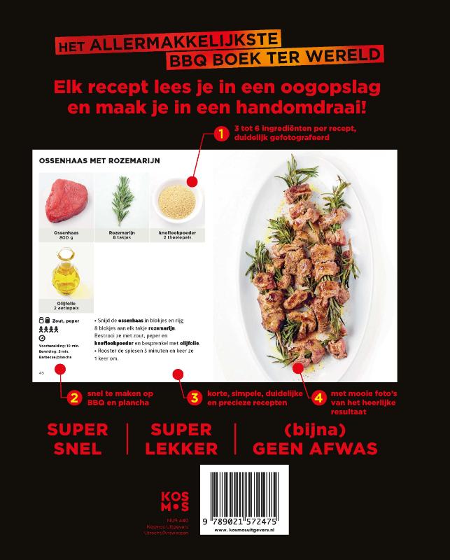 Het allermakkelijkste BBQ boek ter wereld / Simplissime achterkant