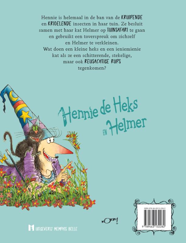 Hennie de Heks op tuinsafari / Hennie de Heks achterkant