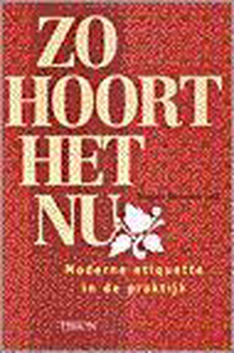 boekenbalie_9789051216400_cover Zo Hoort Het Nu