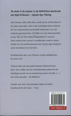 De dode in de sneeuw / De Geus Spanning achterkant