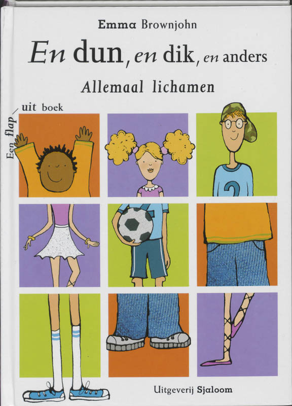 En dun, en dik, en anders / Een flap-uit boek