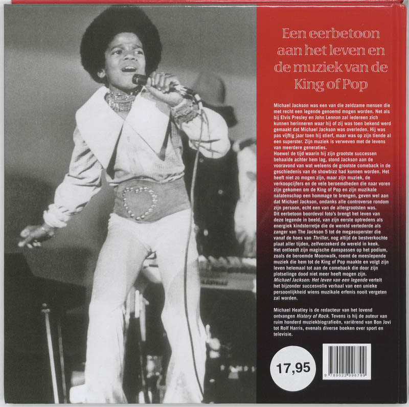 Michael Jackson - Het Leven Van Een Legende achterkant
