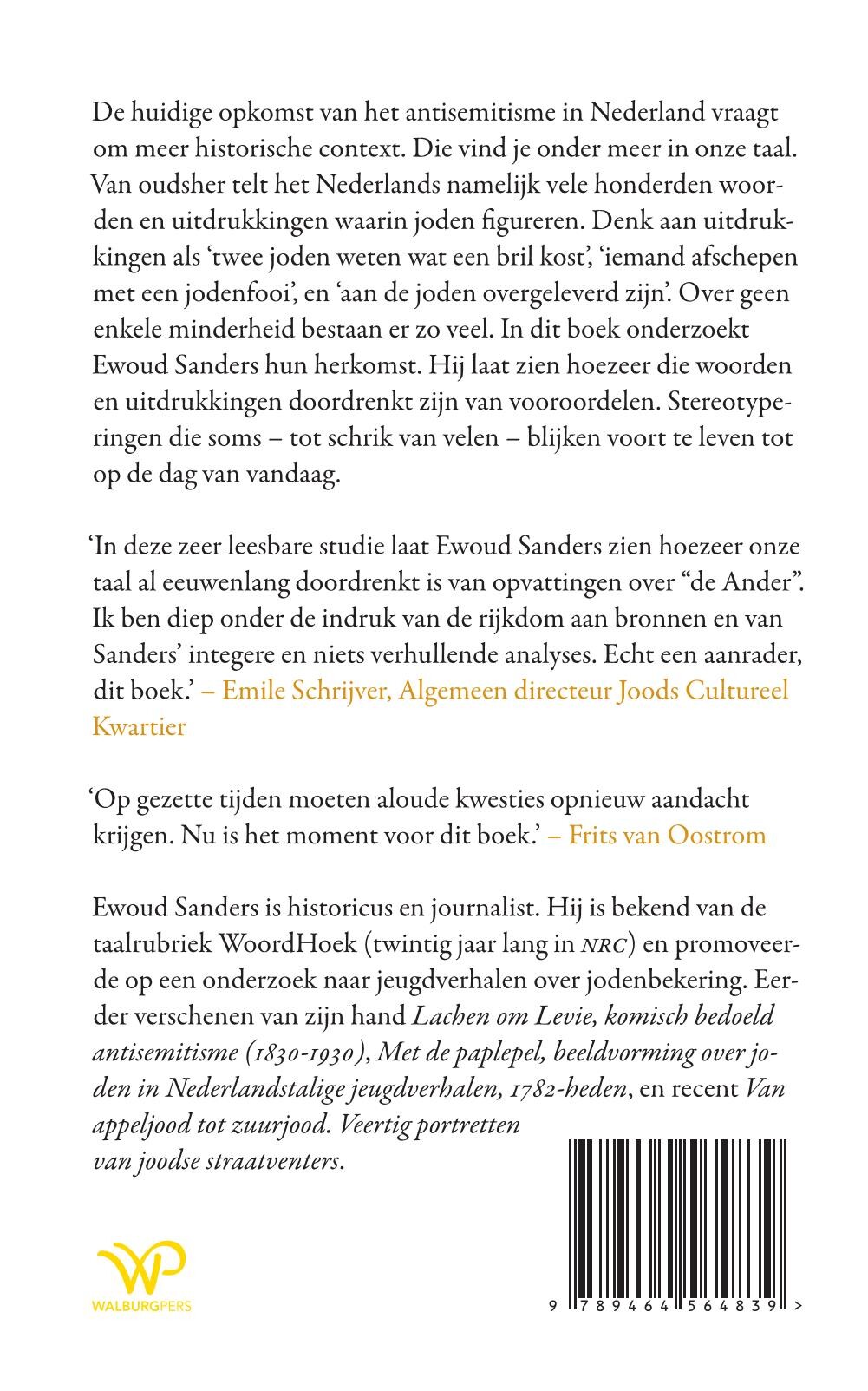 Jood, de vergeten geschiedenis van een beladen woord achterkant