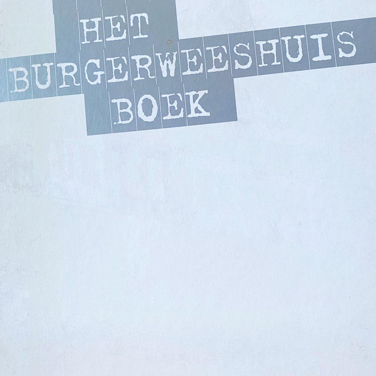 Het Burgerweeshuisboek