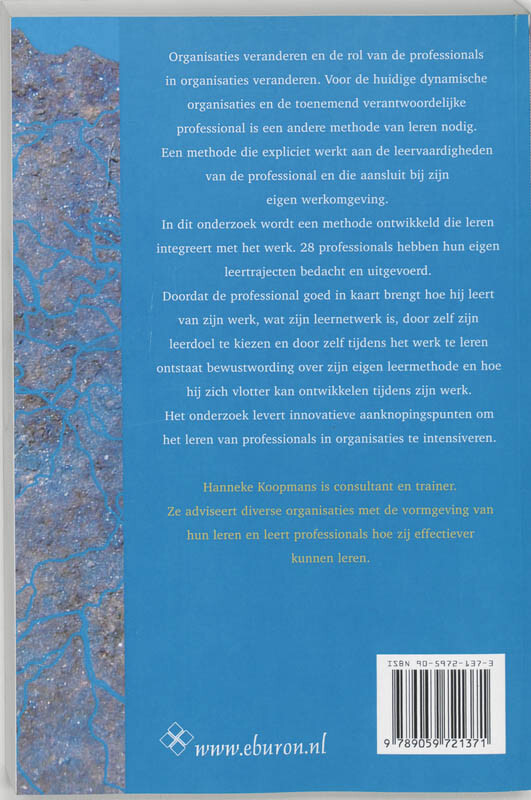 Professionals organiseren informeel leren achterkant