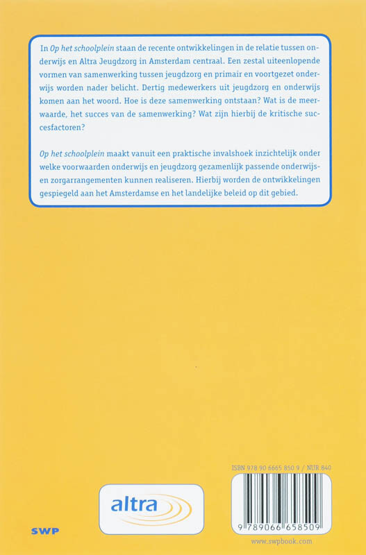 OP HET SCHOOLPLEIN OP HET SCHOOLPLEIN achterkant