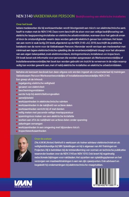 NEN 3140 Vakbekwaam Persoon achterkant