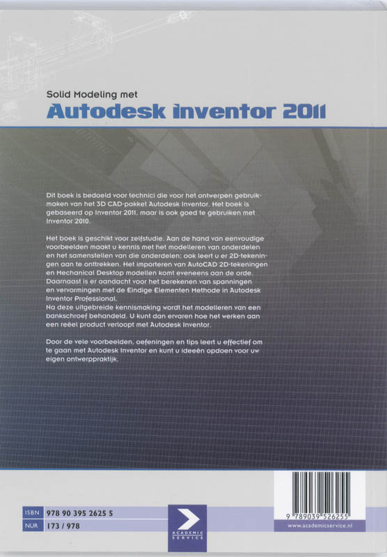 Solid modeling met Autodesk Inventor 2011 achterkant