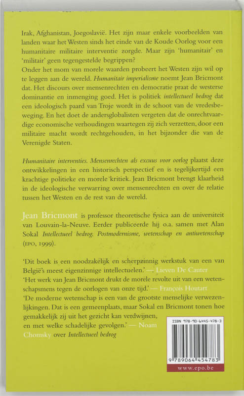 Humanitaire Interventies achterkant