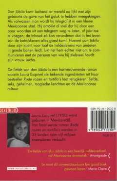De liefde van don Jubilo / Pockethuis achterkant