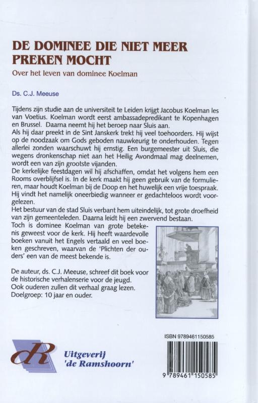 De dominee die niet meer preken mocht achterkant