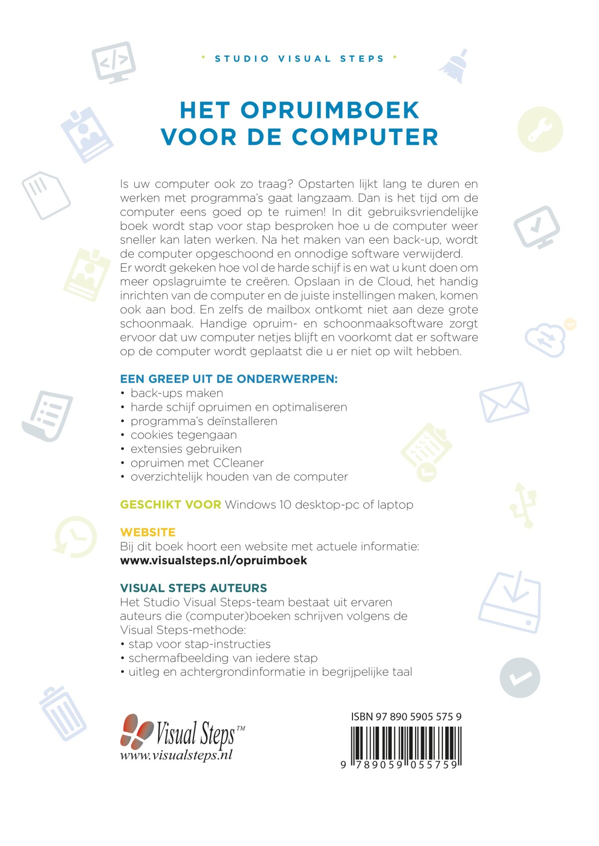 Het opruimboek voor de computer achterkant