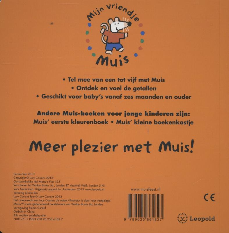 Muis' eerste telboek / Mijn vriendje Muis achterkant