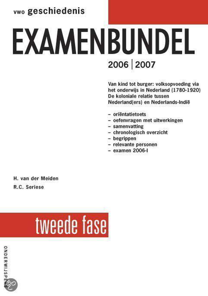 Examenbundel vwo Geschiedenis 2006/2007
