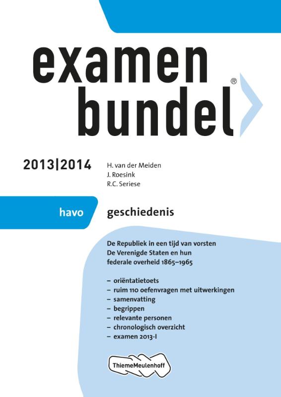 Examenbundel 2013/2014 havo geschiedenis