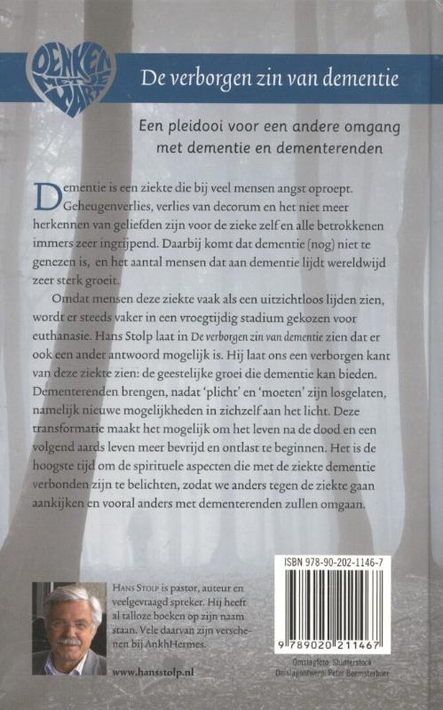 De verborgen zin van dementie / Denken met je hart / 1 achterkant