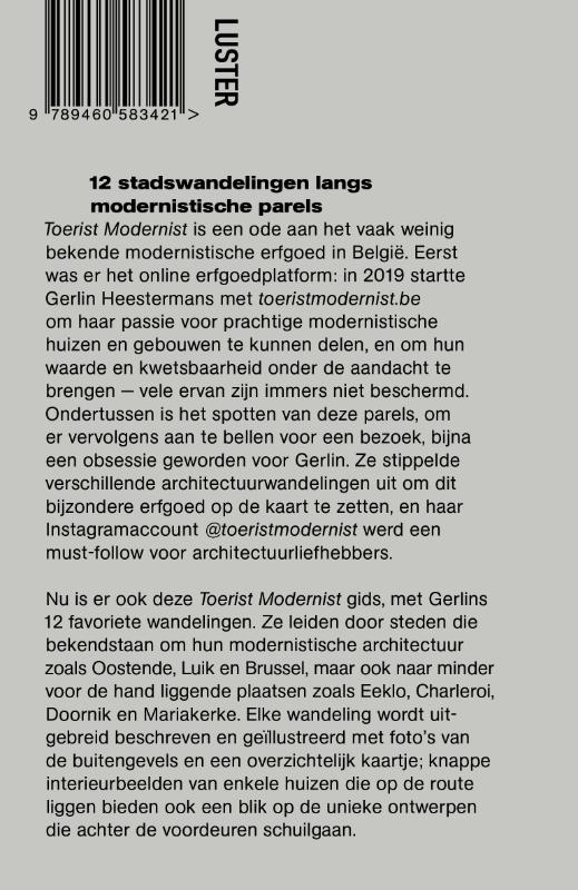 Toerist Modernist achterkant