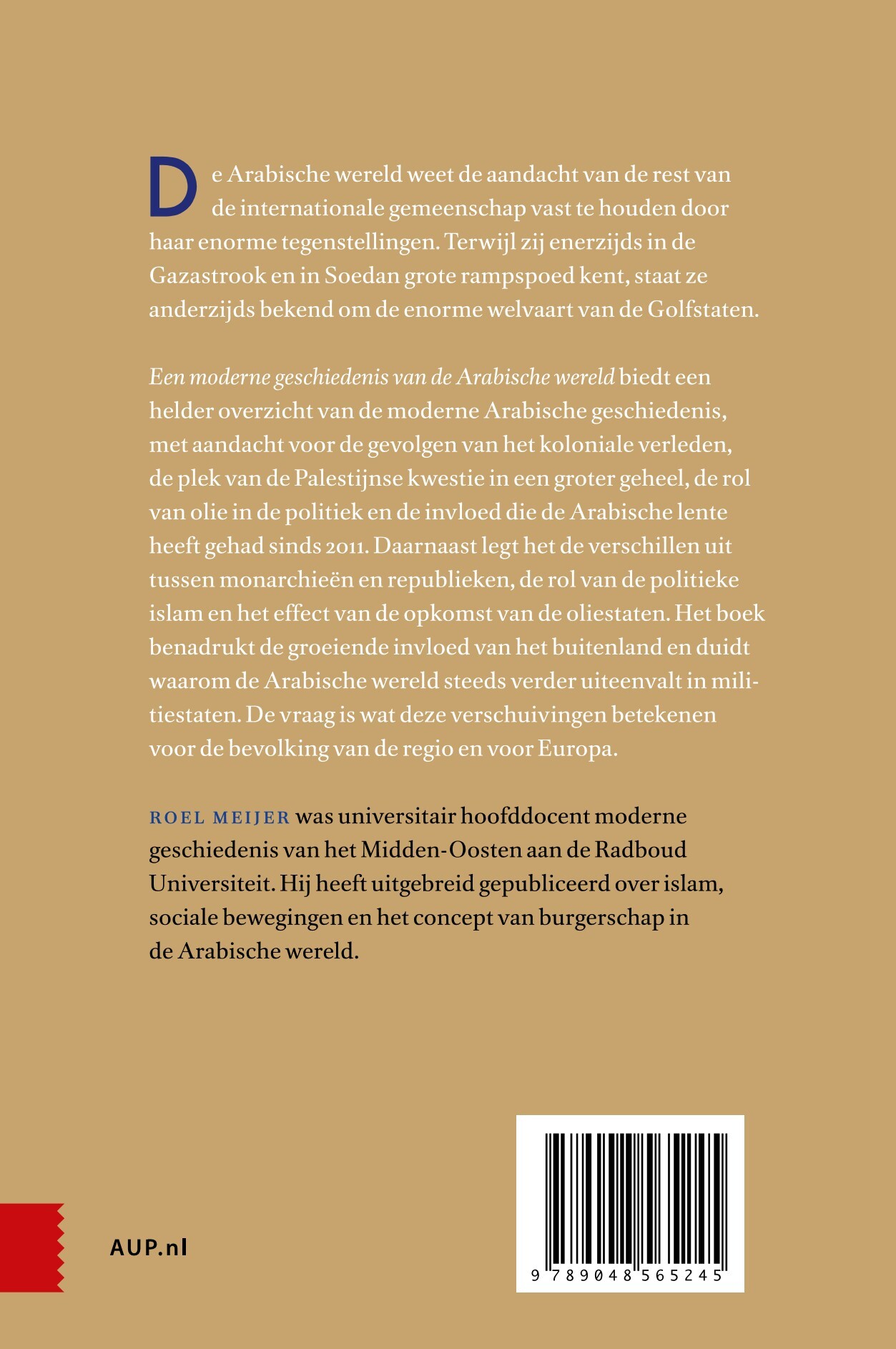 Een moderne geschiedenis van de Arabische wereld achterkant