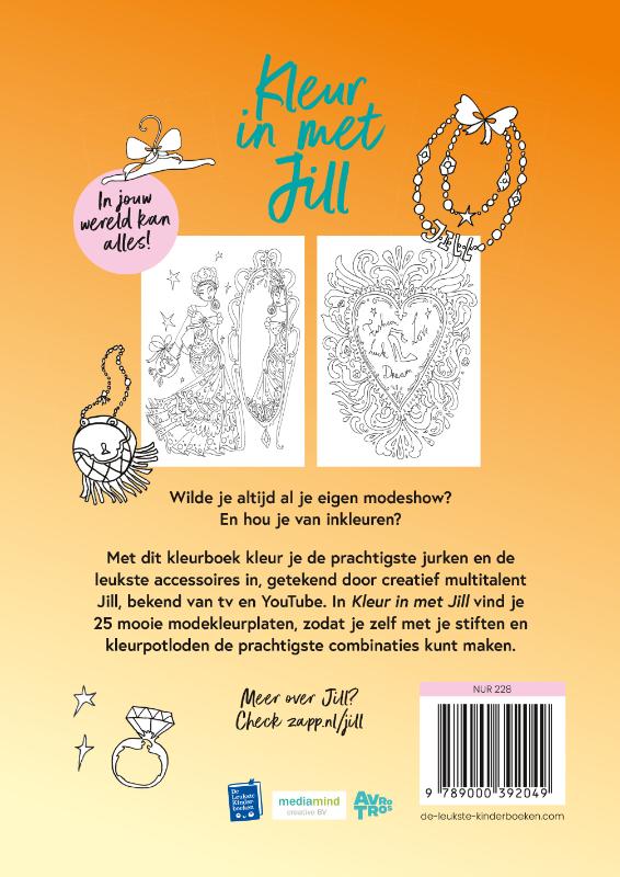 Kleur in met Jill / Jill achterkant