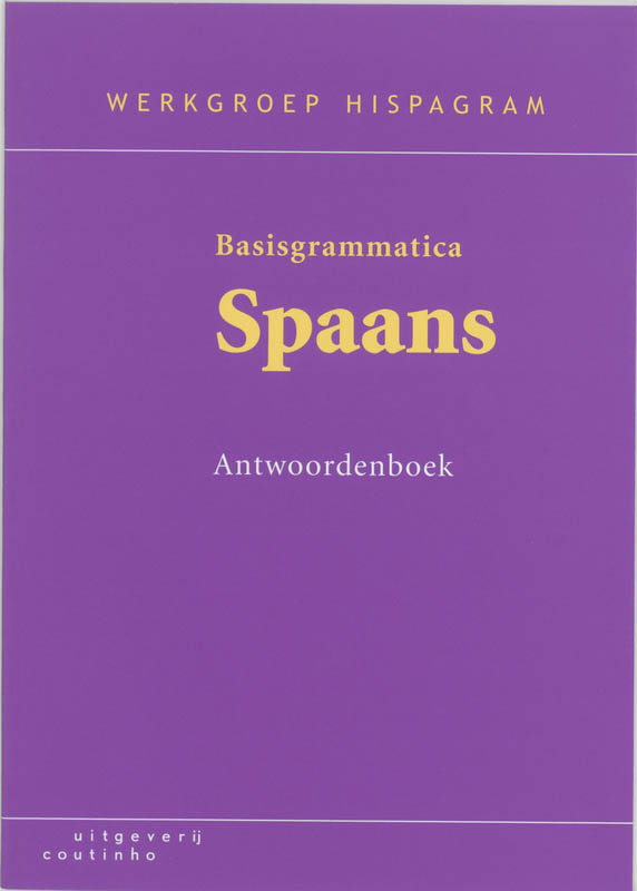 boekenbalie_9789062832330_cover Basisgrammatica Spaans / Antwoordenboek