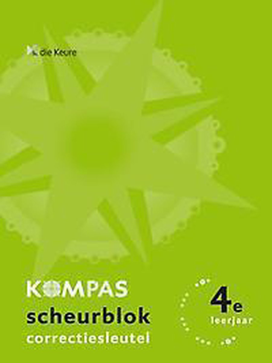 Kompas 4 - correctiesleutel scheurblok groen