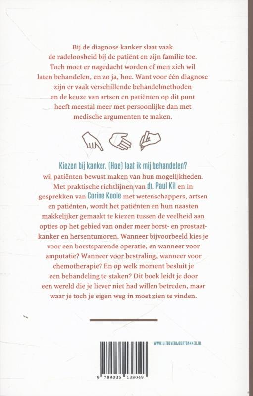 Kiezen bij kanker, (hoe) laat ik mij behandelen? achterkant