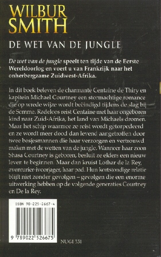 De wet van de jungle / De Courtney-serie / 4 achterkant