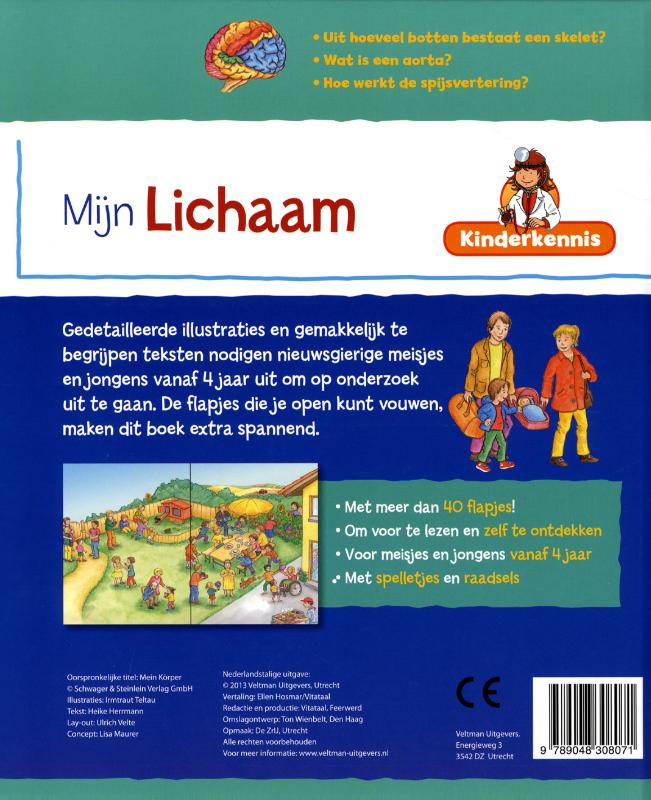 Kinderkennis - Mijn lichaam / Kinderkennis achterkant