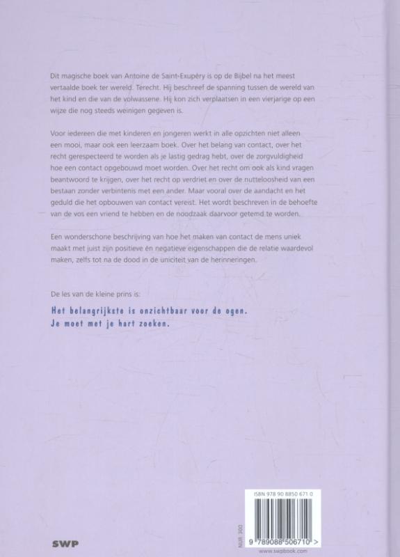 De kleine prins achterkant