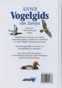 VOGELGIDS VAN EUROPA achterkant