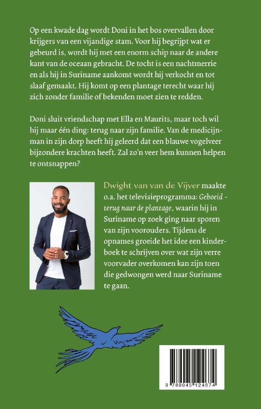 Doni en de kracht van de blauwe veer Doni en de kracht van de blauwe veer achterkant