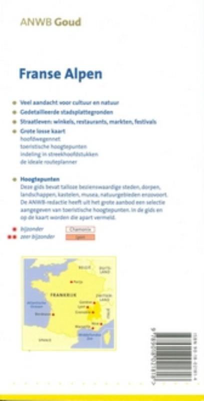 Franse Alpen / ANWB goud achterkant