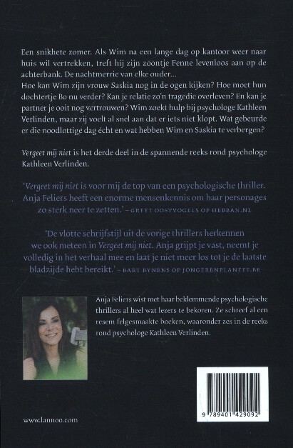 Vergeet mij niet / Kathleen Verlinden / 3 achterkant