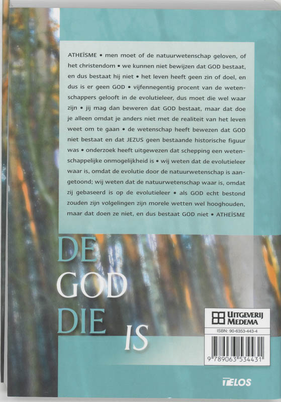 De God Die is / Telos achterkant