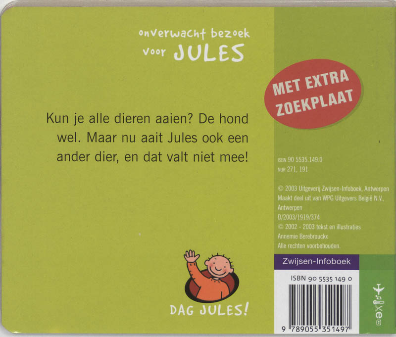 Onverwacht bezoek voor Jules / Dag Jules! / 3 achterkant