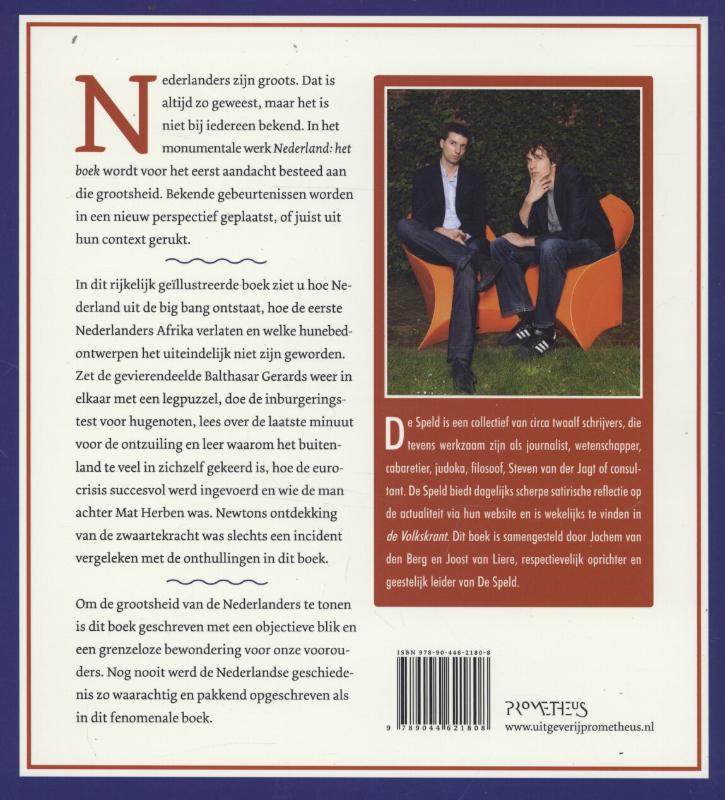 Nederland: Het boek / De speld Nederland: Het boek / De speld achterkant