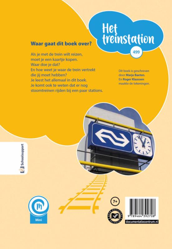 Het treinstation / Mini Informatie / 499 achterkant