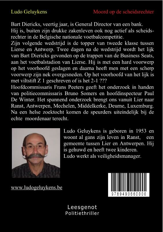 Moord op de scheidsrechter / Somers en De Winter / 1 achterkant