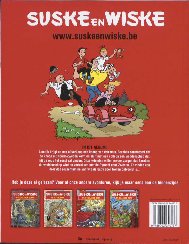 Suske en Wiske 186 - De rosse reus achterkant