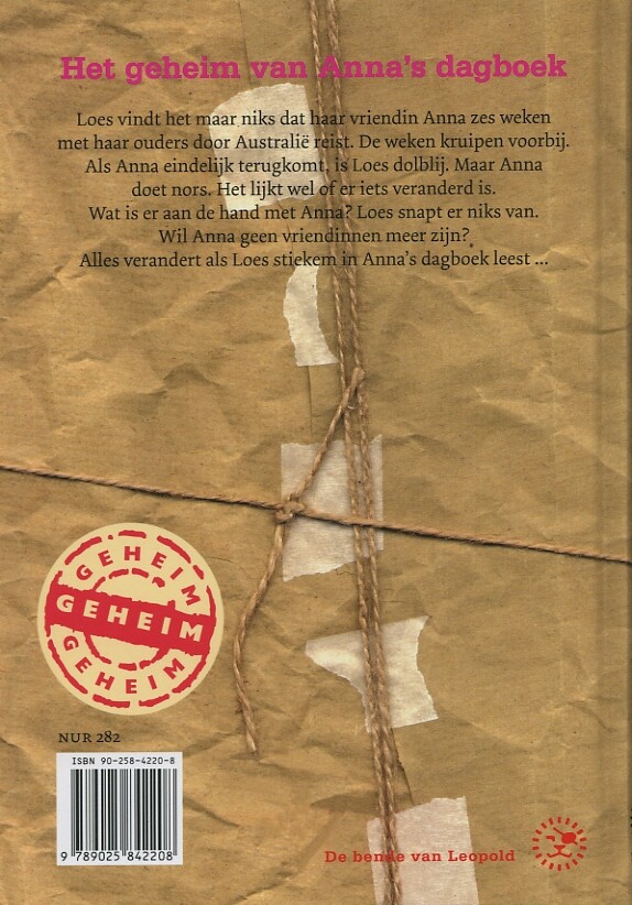 Het geheim van Anna's dagboek / De bende van Leopold achterkant