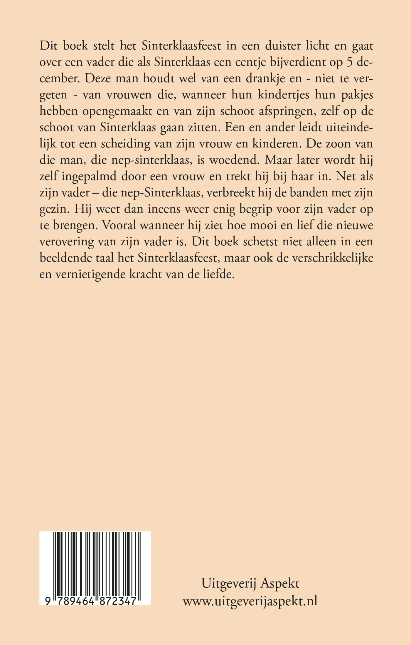 De zoon van Sinterklaas achterkant