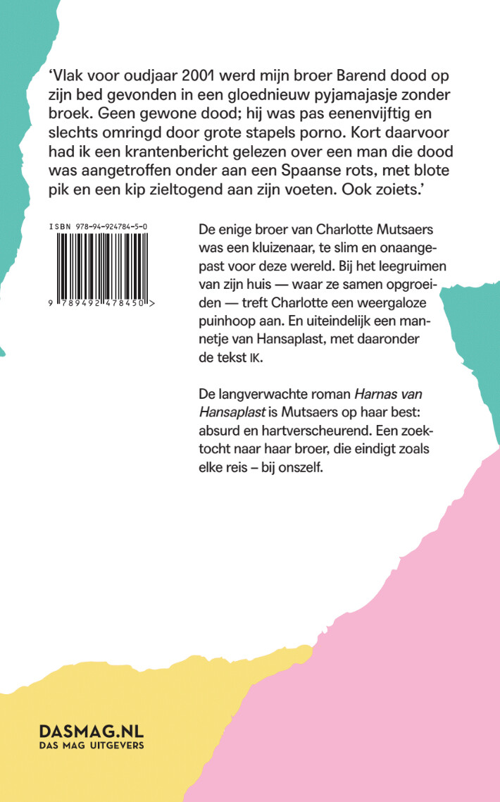 Harnas van hansaplast achterkant