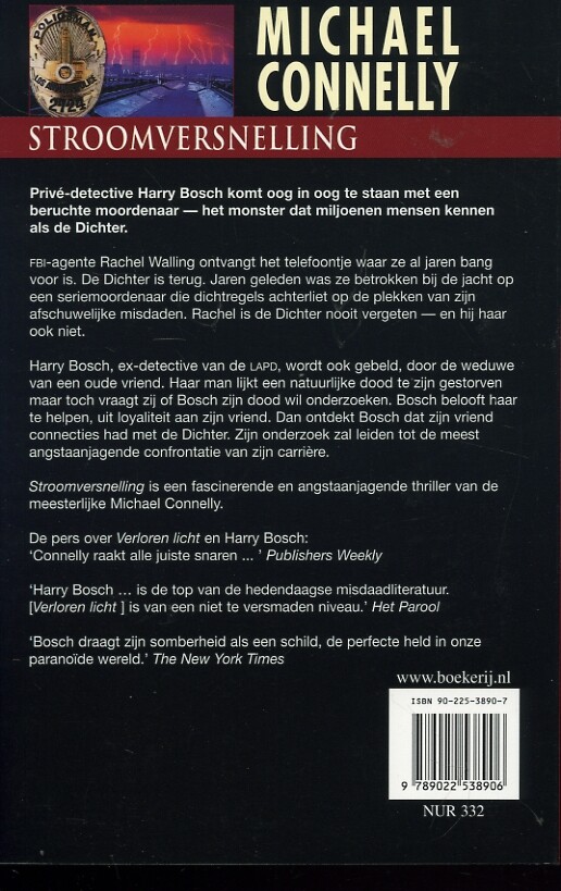 Stroomversnelling / Harry Bosch Serie / 10 achterkant