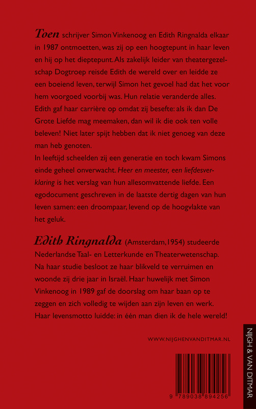 Heer en meester een liefdesverklaring Heer en meester een liefdesverklaring achterkant